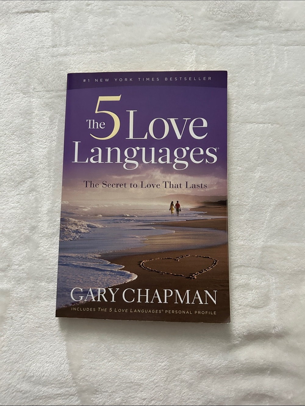Love Purple and Beige 'The 5 Love Languages' by Gary Chapman